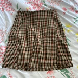 gingham brandy melville mini skirt, one size (fits xs-med)